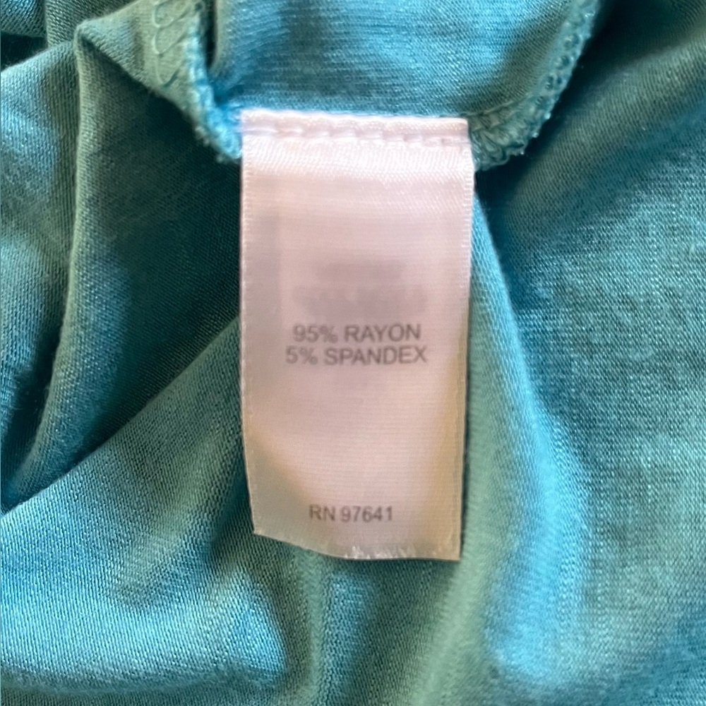 J. Jill Tiffany blue sleeveless maxi dress rayon/spandex lighter weight knit 3X - Picture 8 of 10